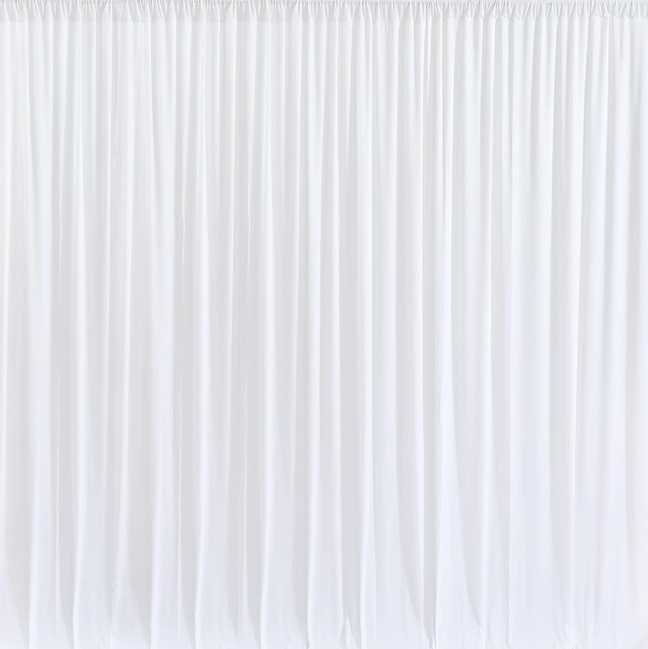 Pure White Curtains backdrop